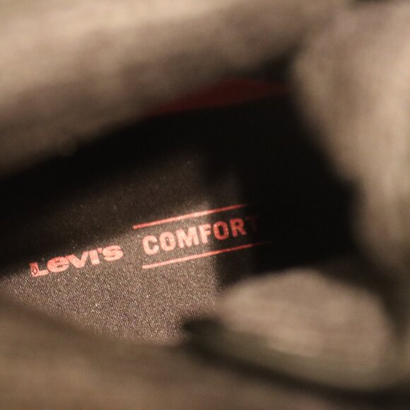 New Men's Levi's High Top Sneaker Black /white Comfort insole 13 - Picture 6 of 12